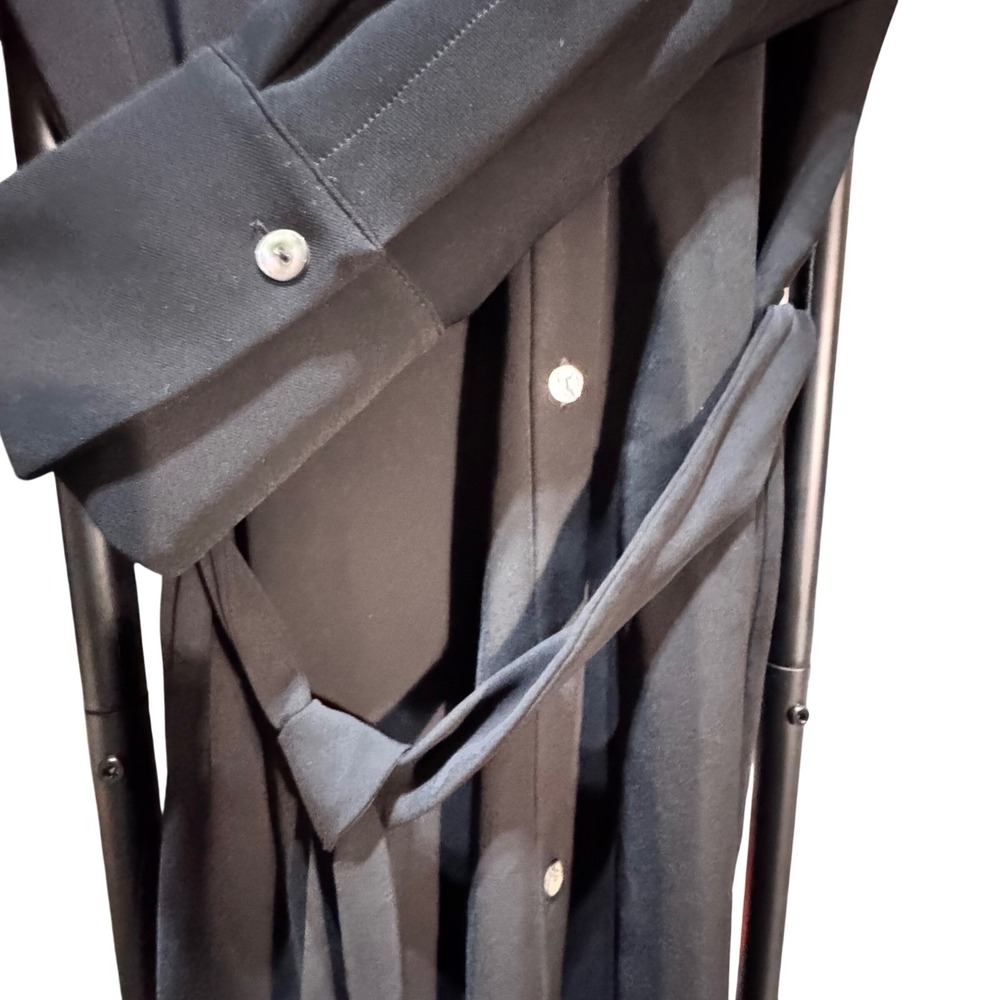 Vince Black Belted Long Sleeve Button Front Shirt Dress NWT‎ XL - Picture 6 of 10